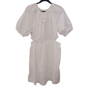 Old Navy White Puff Sleeve Sundress Size Large